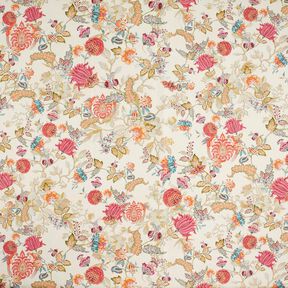tessuto arredo tessuti canvas Dalie astratte – crema/malva, 