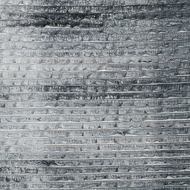 Jersey arricciato batik a righe orizzontali – grigio chiaro,  image number 1