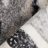 Pelliccia sintetica a righe astratte – bianco lana/blu notte,  thumbnail number 4