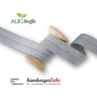 fettuccia bio Edge Me [ 3,2 cm ] | Albstoffe – grigio, 