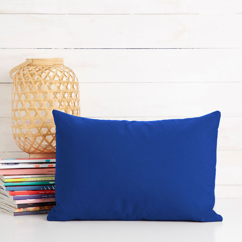 tessuto in cotone cretonne tinta unita – blu reale,  image number 9