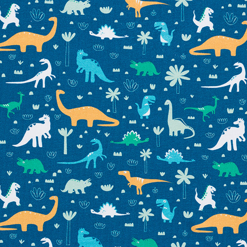 jersey di cotone, il mondo dei dinosauri | PETIT CITRON – petrolio, image number 1