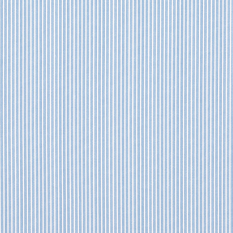 Tessuto elasticizzato per camicia a righe strette – bianco/azzurro,  image number 1