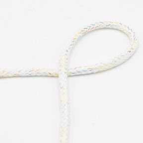 Cordoncino in cotone lurex [Ø 5 mm] – bianco, 