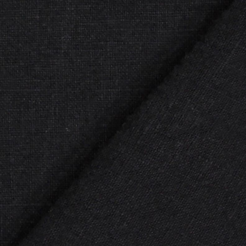 Tessuto di misto ramiè lavato a pietra, qualità pesante – nero, image number 3