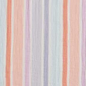 mussolina / tessuto doppio increspato Righe tinte in filo | Poppy Fabrics – bianco lana/mix di, 