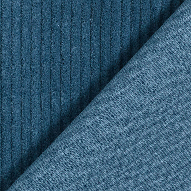 velluto a coste larghe prelavato tinta unita – blu acciaio,  image number 3