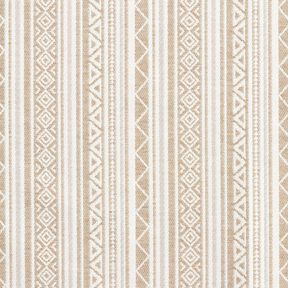 tessuto arredo Jacquard righe stile etnico &ndash; anemone/bianco lana, 