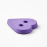 Bottone a forma di cuore [Ø 15 mm] – lavanda,  thumbnail number 2