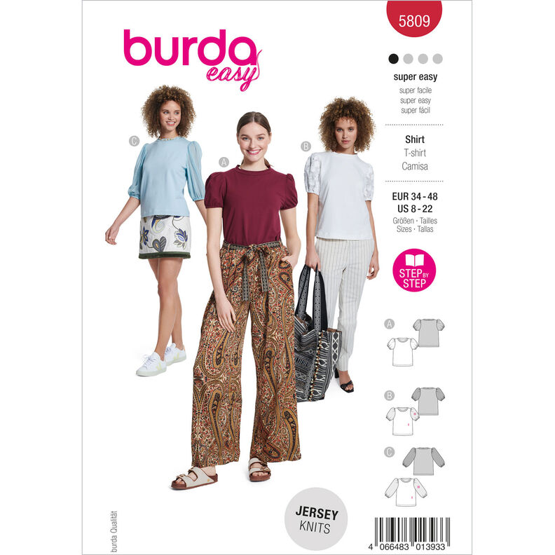 Camicia | Burda 5809 | 34-48,  image number 1