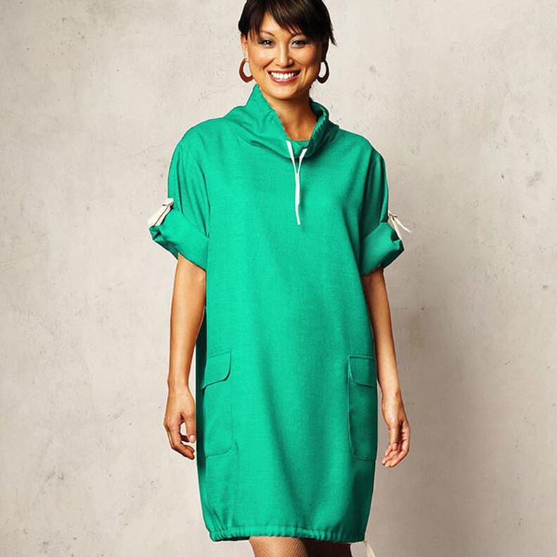 French terry leggero tinta unita – verde,  image number 9