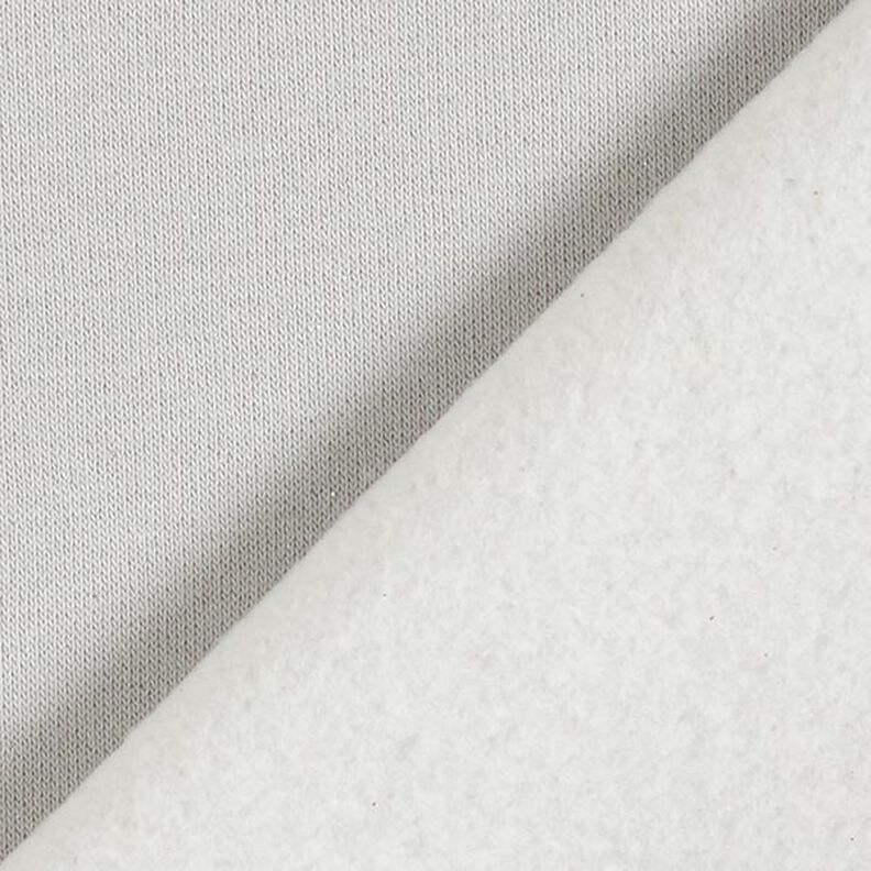 felpa garzata Tinta unita lurex – grigio argento/argento,  image number 4
