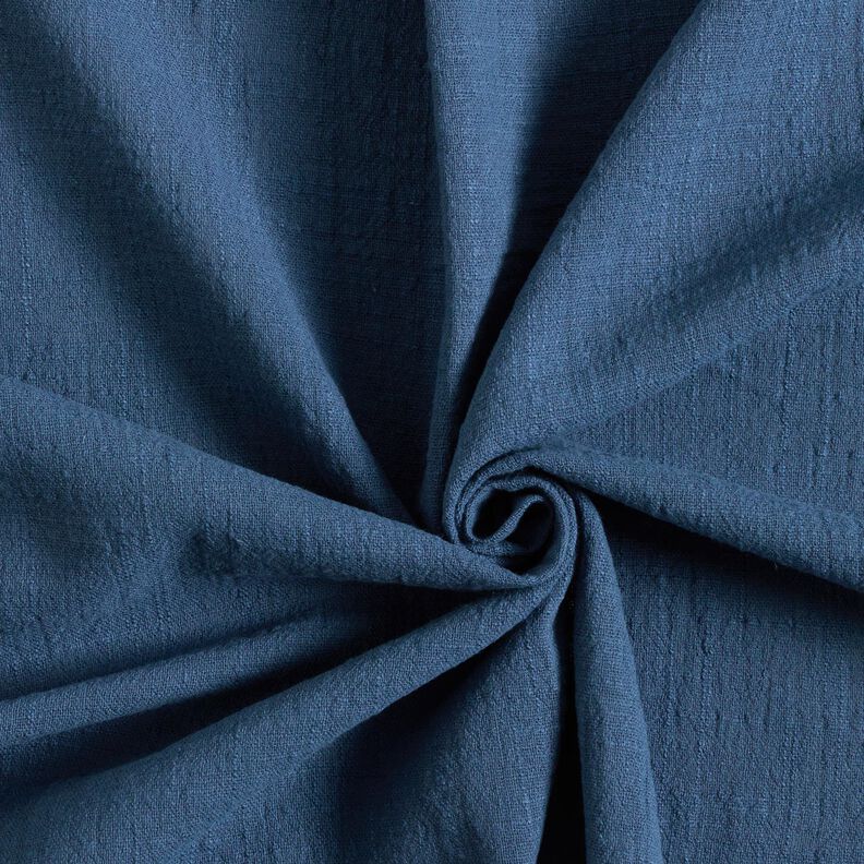 Tessuto di cotone con aspetto lino – blu reale,  image number 1
