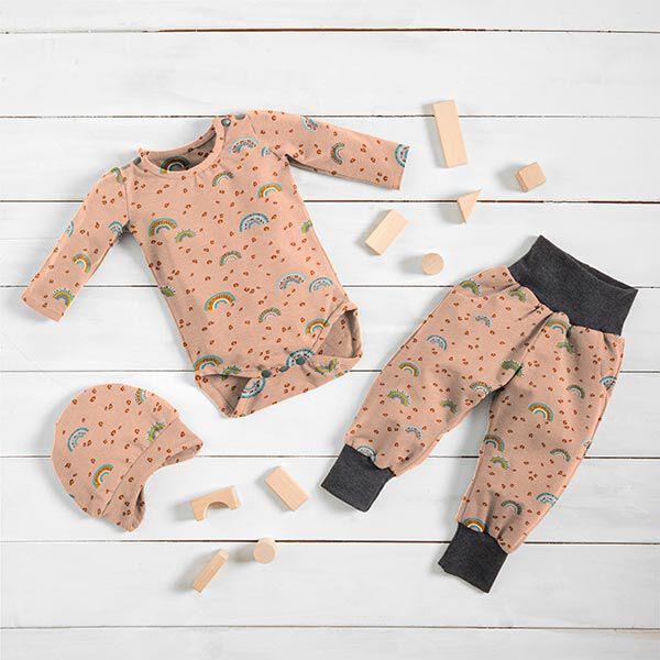 jersey di cotone Leone arcobaleno – albicocca, image number 5