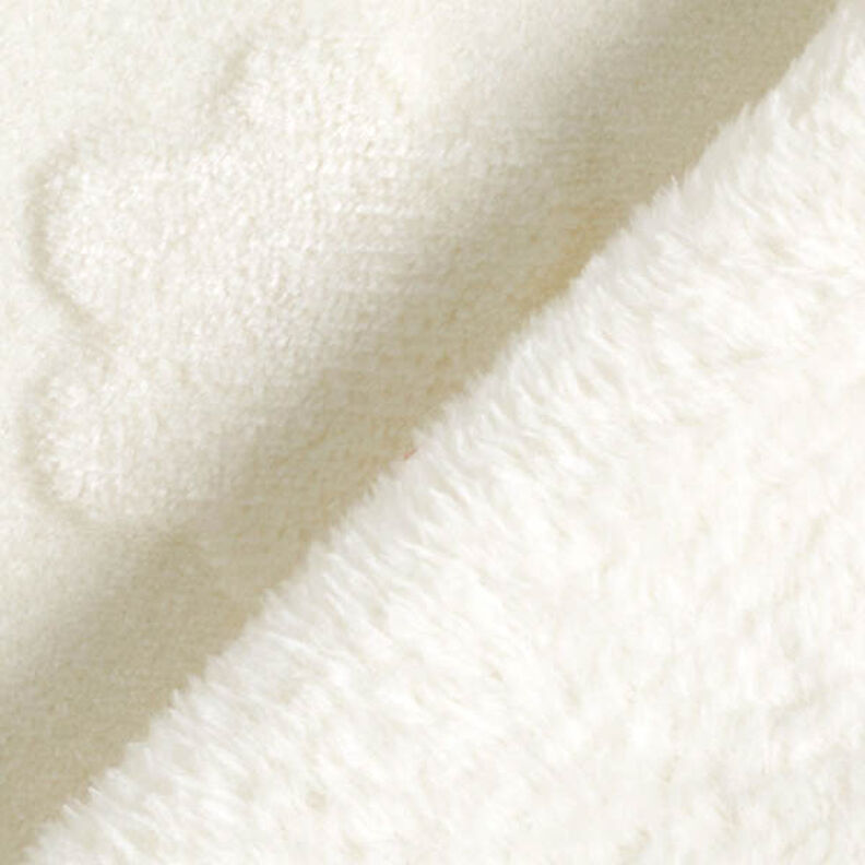 Morbido pile Stelle e fiori – bianco lana,  image number 4