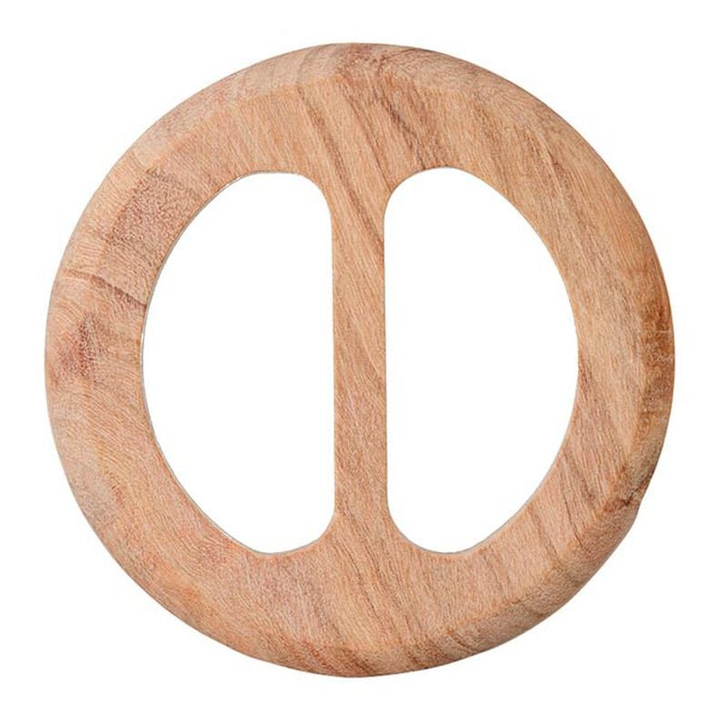 fibbia in legno rotonda  – beige,  image number 1