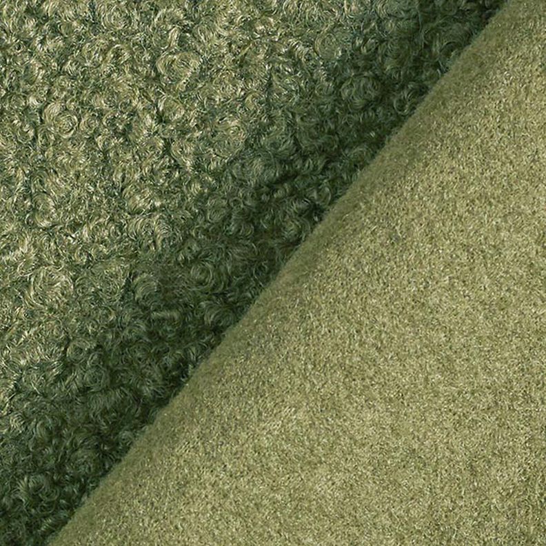 maglia bouclé follata – verde oliva,  image number 4