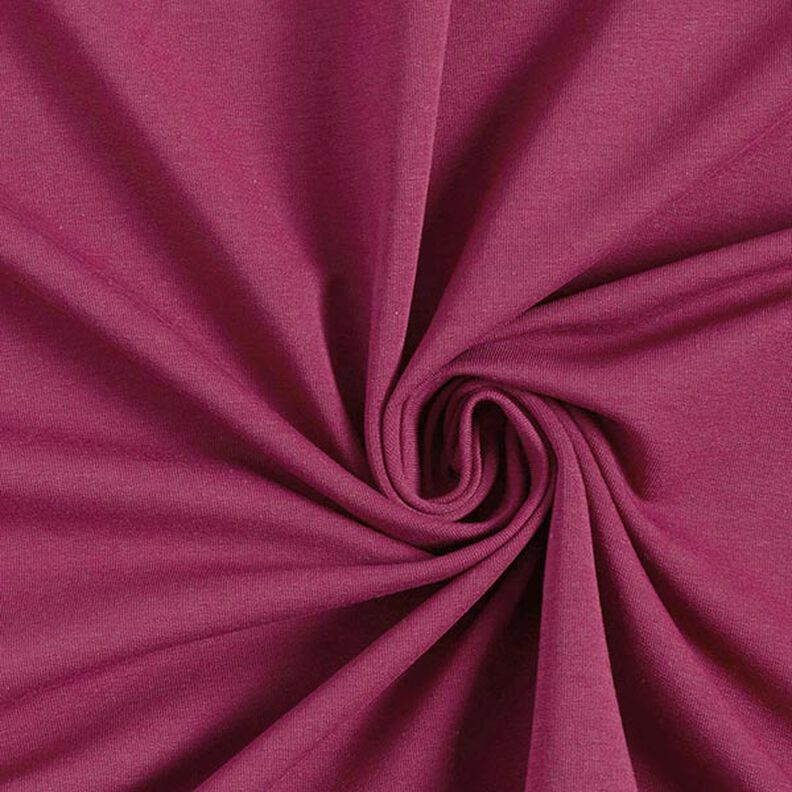 French terry leggero tinta unita – rosso Bordeaux, image number 1