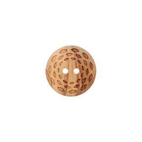 bottone in legno, 2 fori – beige, 