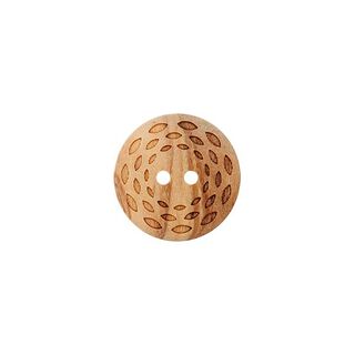 bottone in legno, 2 fori  – beige, 