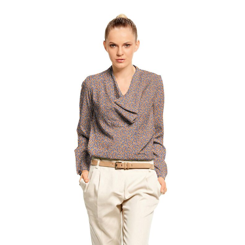 chiffon Millefiori – indaco/arancione,  image number 5