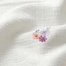 mussolina / tessuto doppio increspato Fiorellini ricamati | Poppy Fabrics – bianco,  thumbnail number 6