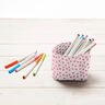tessuto arredo spinato in cotone, mini cuori – rosa chiaro,  thumbnail number 8