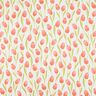 tessuto arredo mezzo panama tulipani – avorio/aragosta,  thumbnail number 1
