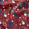 tessuto in cotone popeline Gnomi e abeti – rosso scuro,  thumbnail number 2