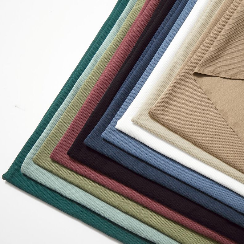 jersey a coste costolette sottili 2-1-1-1 – bianco,  image number 5