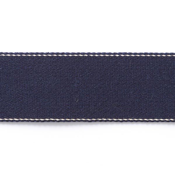 nastro gros-grain per borse, riciclato - blu navy,  image number 1