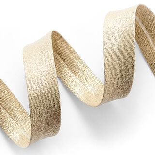 Nastro in sbieco Metallico [20 mm] – oro effetto metallizzato, 