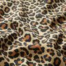 tessuto arredo satin di cotone motivo leopardato – marrone,  thumbnail number 2