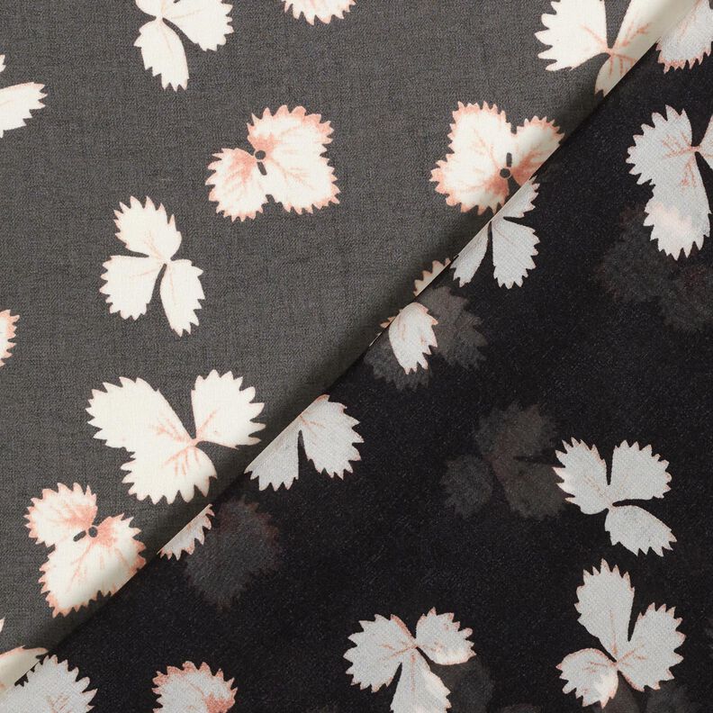 Foglie in chiffon &ndash; nero/bianco,  image number 4