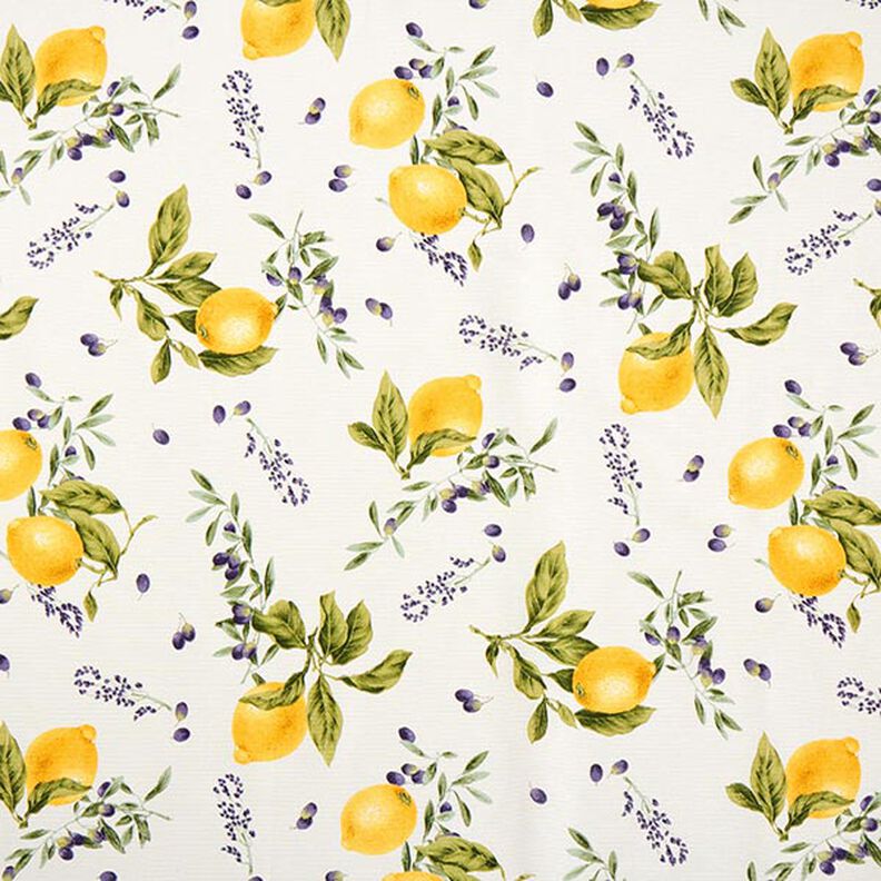 tessuto arredo tessuti canvas limoni – giallo,  image number 1