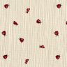 mussolina / tessuto doppio increspato Dolci coccinelle – bianco lana,  thumbnail number 1