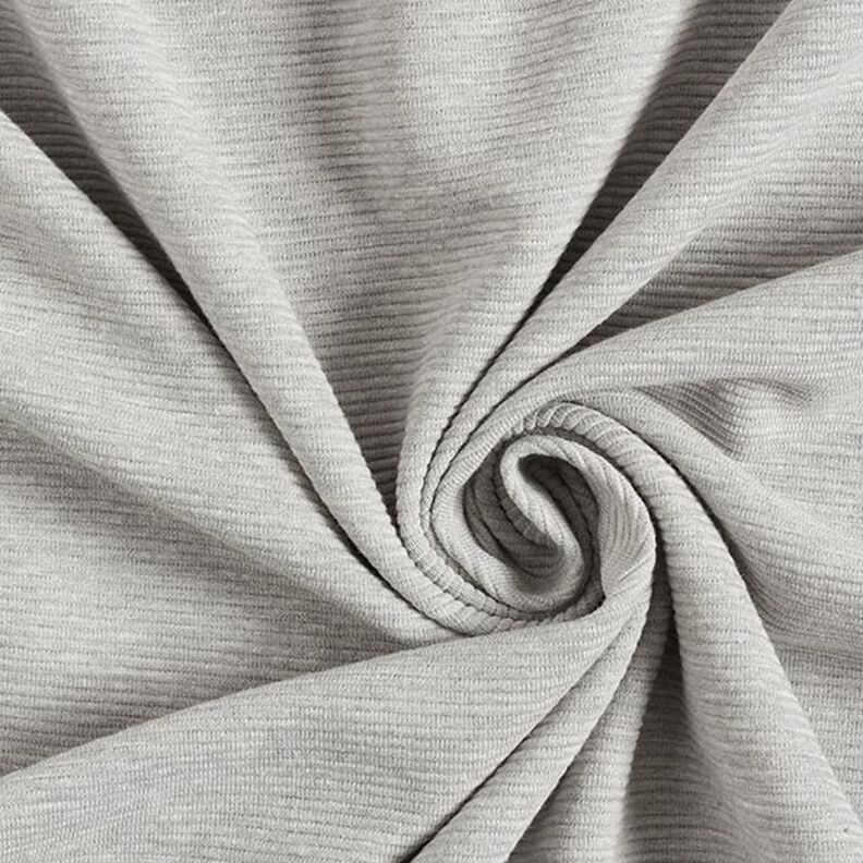 jersey a coste-ottoman, mélange – grigio chiaro,  image number 1