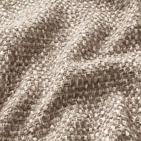 tessuto da tappezzeria Aspetto bouclé colorato – talpa scuro/beige chiaro, 