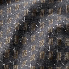 Rombi astratti in Denim elasticizzato – granito, 
