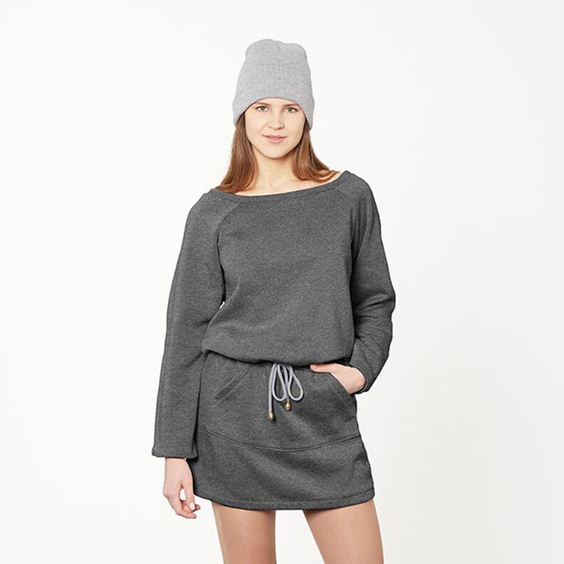 felpa mélange garzata – grigio scuro, image number 9