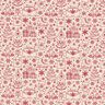 tessuto in cotone cretonne Motivi grafici natalizi – naturale/rosso carminio,  thumbnail number 1