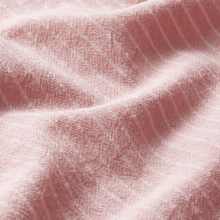 tessuto per camicette Misto cotone righe ampie – rosa/bianco lana | Resto 100cm, 