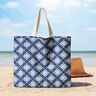 tessuto arredo tessuti canvas Cerchi batik – indaco/bianco,  thumbnail number 9