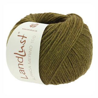 LANDLUST Alpaca Merino 100, 50g | Lana Grossa – verde oliva, 