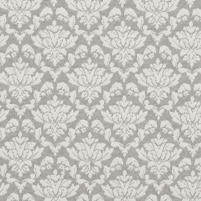 Jersey jacquard con motivi ornamentali – grigio chiaro/bianco,  image number 1