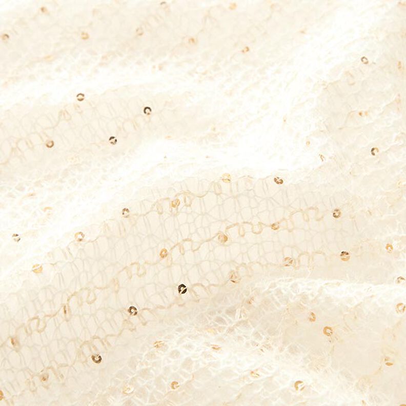 Tessuto in maglia leggera con paillettes – bianco,  image number 2