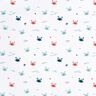 tessuto per costumi da bagno UPF50 Granchi felici – bianco/aragosta,  thumbnail number 1