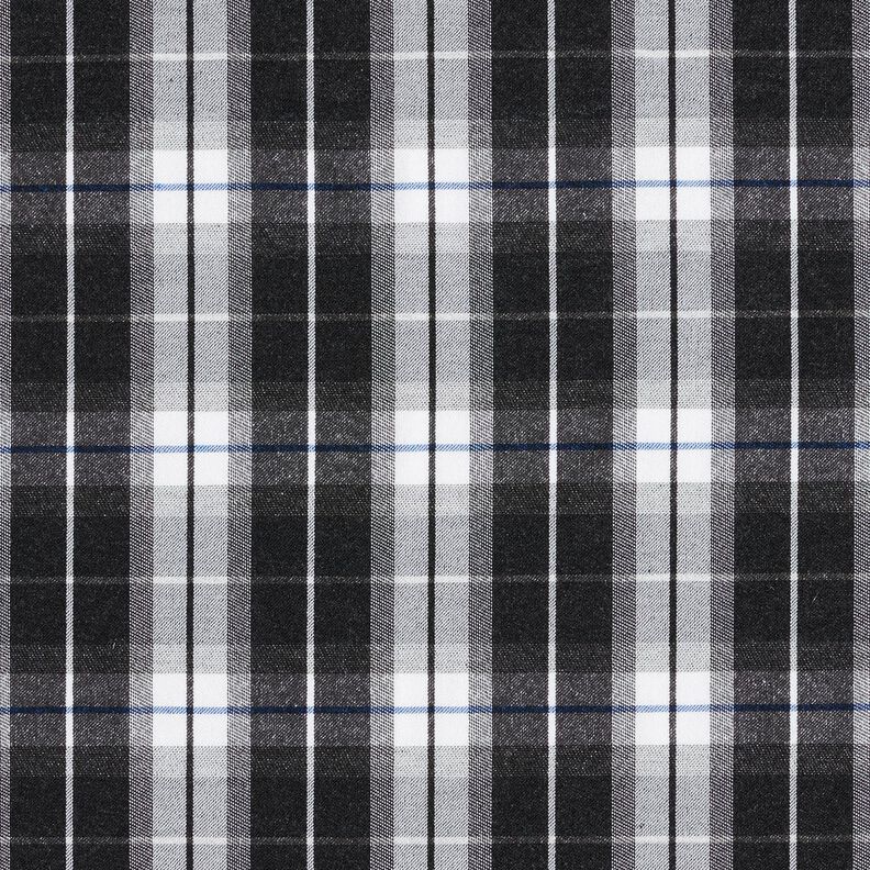 Pantalone elasticizzato a quadri larghi – nero/bianco,  image number 1