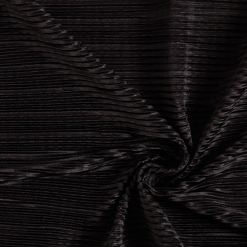 Jersey plissettato – nero,  image number 3