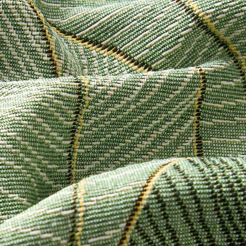 tessuto arredo gobelin Mare di foglie – verde chiaro/nero,  image number 2